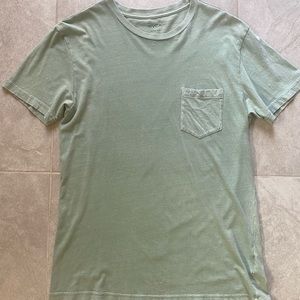 Mens Rvca vintage wash slim fit shirt. Faded Mint green